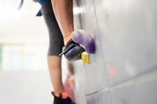 Precise footwork on a hold