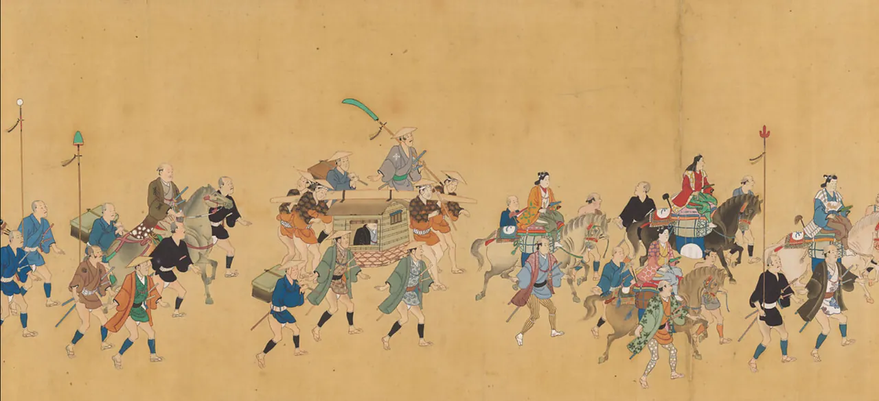 江户时代大名行列历史画卷